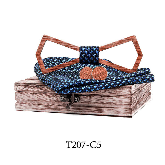 Bourke Wood Bow Tie Set | Tymber Gear.