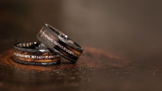 Deer Antler and Whiskey Rings