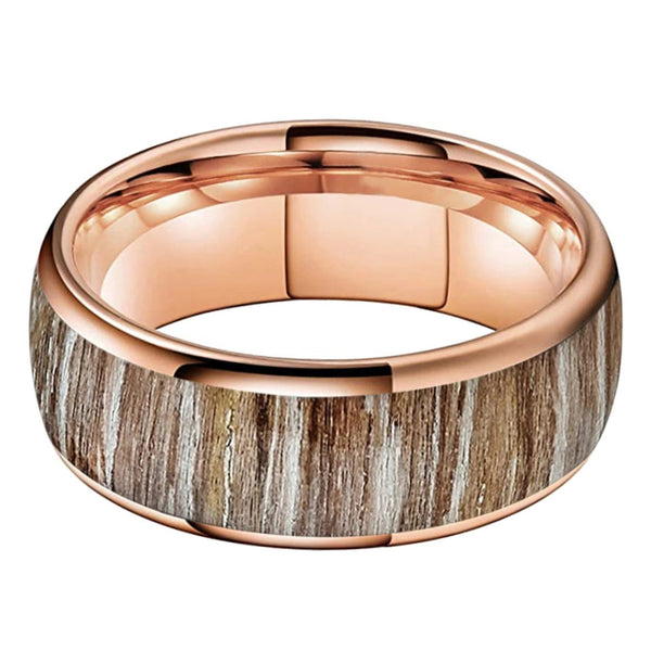 Zebrawood & Tungsten Ring (8mm)