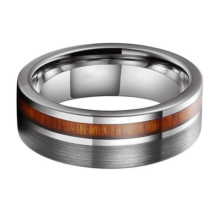 Koa Wood & Tungsten Statement Ring | Tymber Gear.