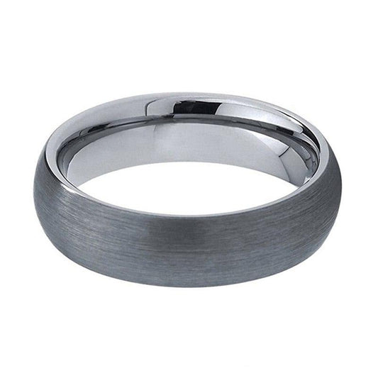 Classic Brushed Silver Tungsten Ring (6mm) | Tymber Gear.