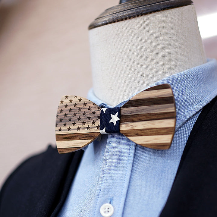USA Walnut Wood Bow Tie | Tymber Gear.