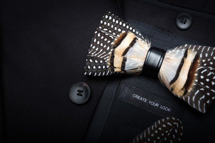 Lord Howe Feather Bow Tie Set | Tymber Gear.