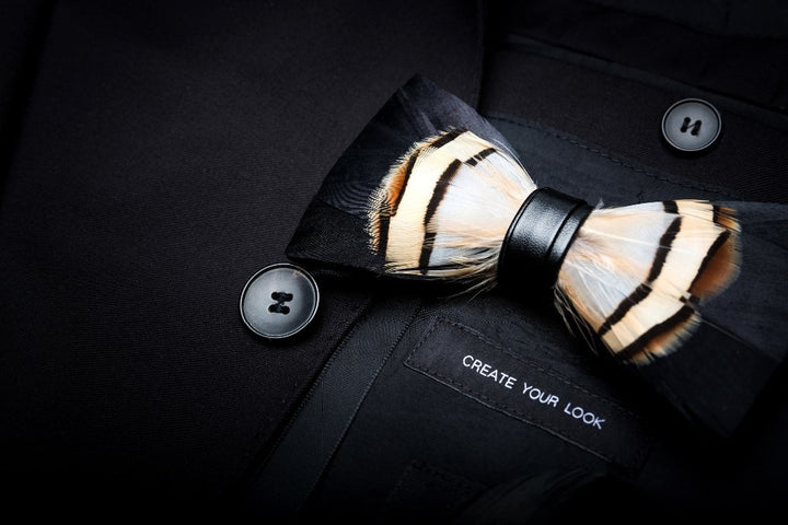 Chiltern Feather Bow Tie Set | Tymber Gear.