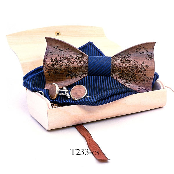 Curtis Wooden Bow Tie Set | Tymber Gear.
